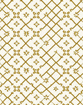Golden Quatrefoil Lattice Pattern Rug