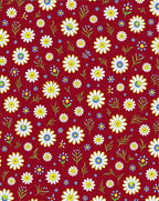 Daisies Wildflowers Garden Pattern Rug