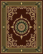 Vintage Floral Mandala Inspired Design Rug