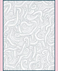 Abstract Swirls Blue Line Art Rug