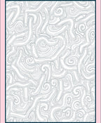 Abstract Swirls Blue Line Art Rug