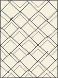 Overlapping Diamond Stripe Pattern Rug