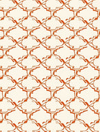 Orange Cream Abstract Geometric Pattern Rug