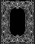Ornate Flourish White Border Design Rug