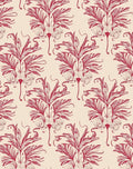 Art Nouveau Red Floral Design Rug