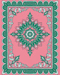Ornate Blossom Frame Design Rug