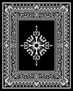 Ornate Mandala Floral Scroll Rug