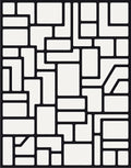 Abstract Shape Modern Geometric Design Rug