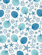 Coastal Collection Blue Marine Life Rug
