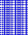 Bold Blue Geometric Plaid Rug