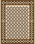 Classic Floral Geometric Pattern Rug