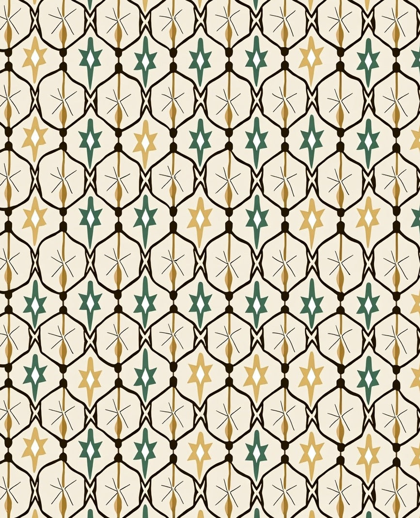 Geometric Starburst Pattern Rug