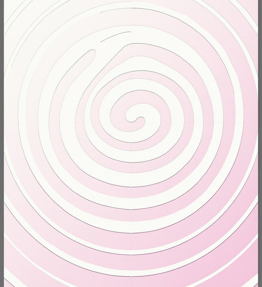 Pastel Pink Swirl Pattern Rug