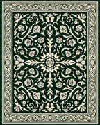 Classic Floral Scrollwork Pattern Rug