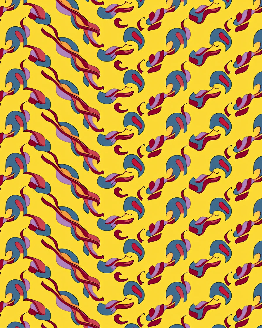 Abstract Swirl Pattern Design Rug