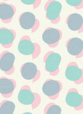 Soft Pastel Abstract Blob Pattern Rug