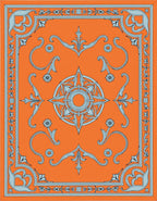 Mandala Floral Baroque Pattern Rug