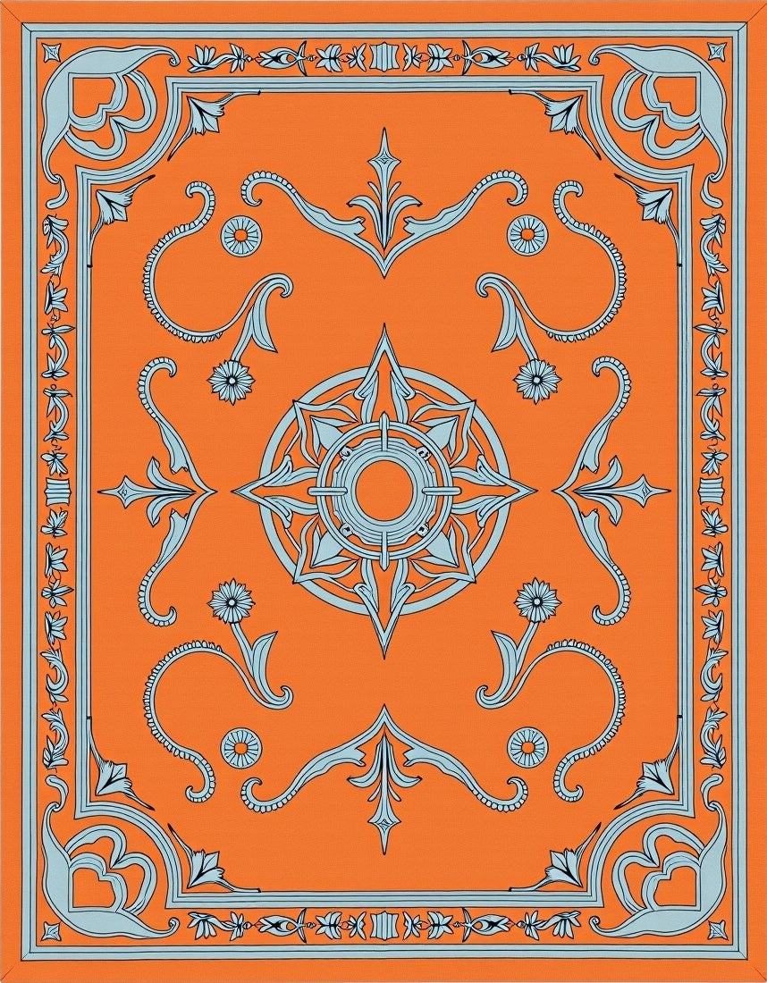 Mandala Floral Baroque Pattern Rug