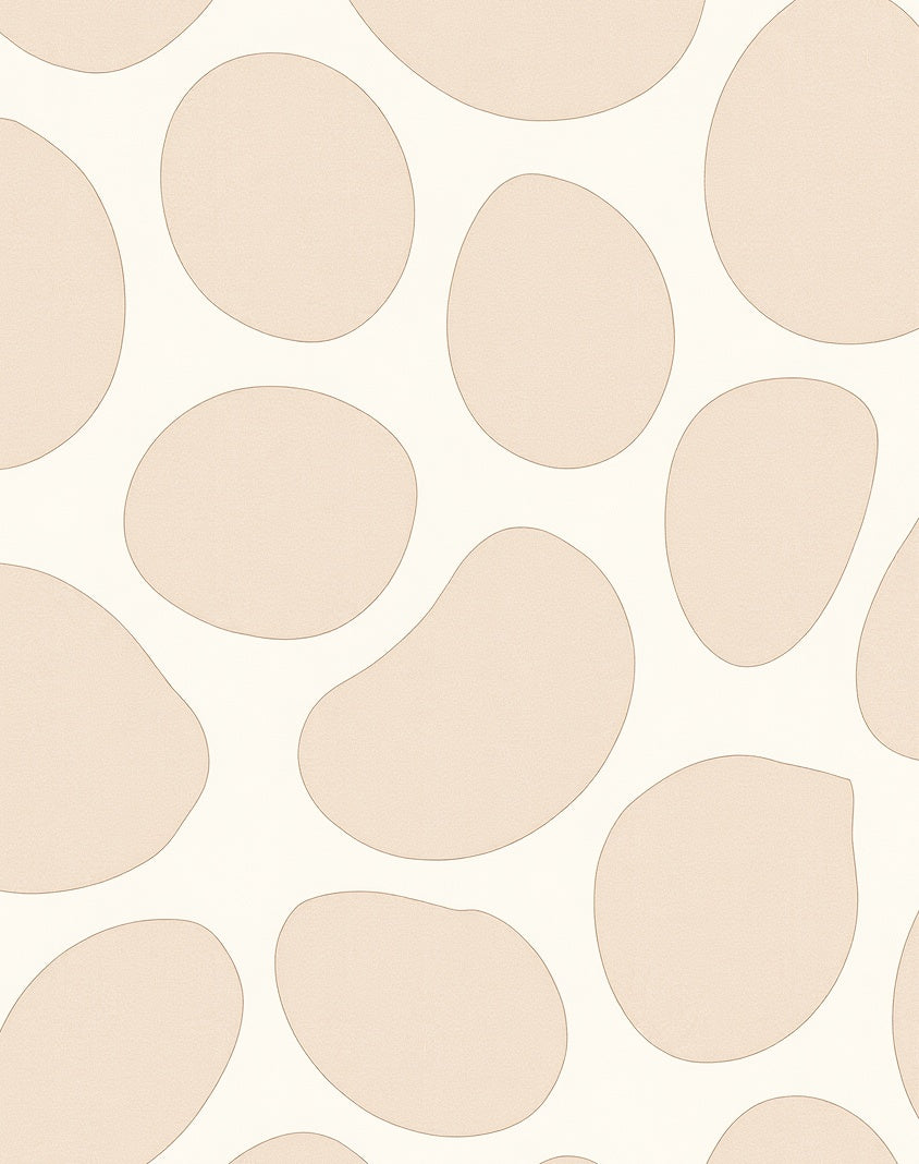 Calm Abstract Organic Shape Pattern Rug