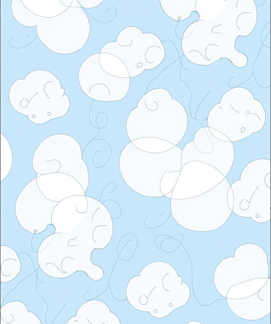 Dreamy Cloud Pattern Design Rug