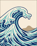 Dynamic Ocean Wave Art Rug
