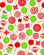 Whimsical Candy Swirl Lollipop Pattern Rug