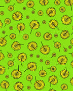 Yellow Floral And Leaf Pattern Rug