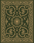 Ornate Floral Scrollwork Pattern Rug