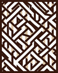 Geometric Interlocking Lines Rug