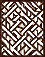 Geometric Interlocking Lines Rug