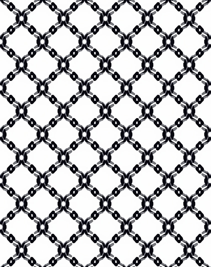 Monochromatic Lattice Geometric Abstract Rug