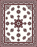 Classic Floral Medallion Pattern Print Rug