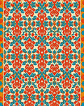 Intricate Floral Geometric Pattern Rug