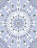 Delicate Floral Mandala Pattern Rug