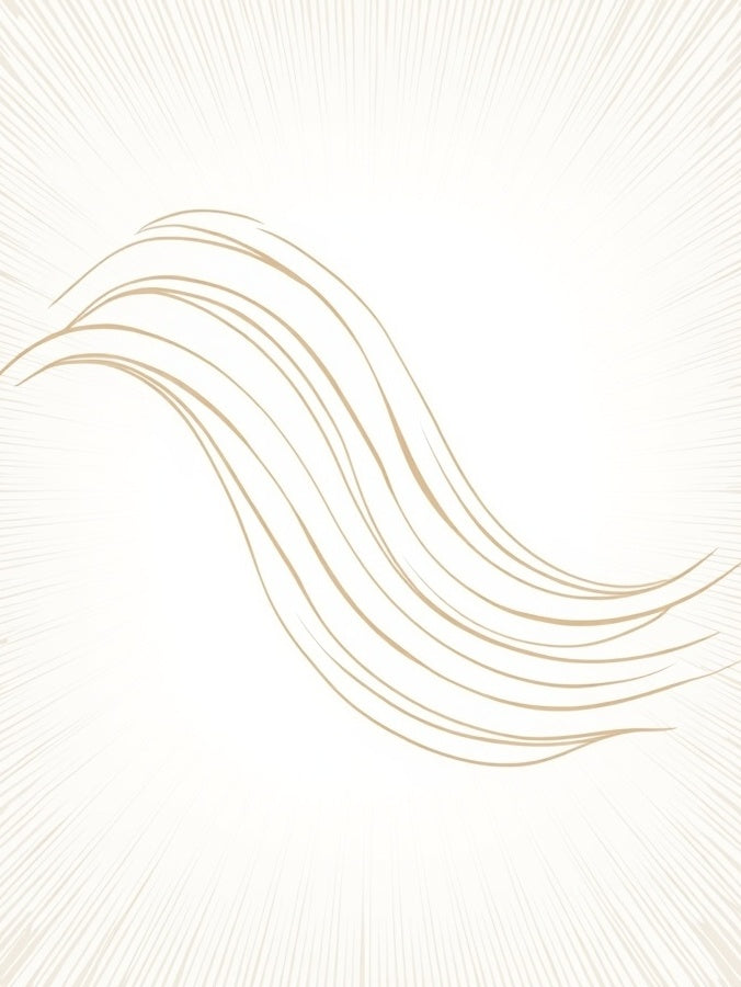 Minimalist Wavy Streaks Rug