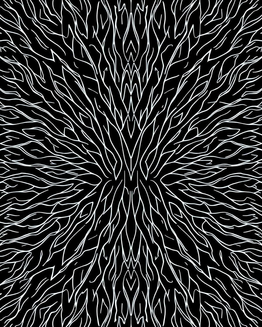 Abstract Organic Streaks Pattern Rug
