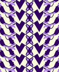 Geometric Abstract Purple Cream Pattern Rug