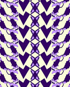 Geometric Abstract Purple Cream Pattern Rug