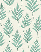 Emerald Fern Botanical Pattern Rug