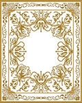 Ornate Floral Scrollwork Pattern Rug