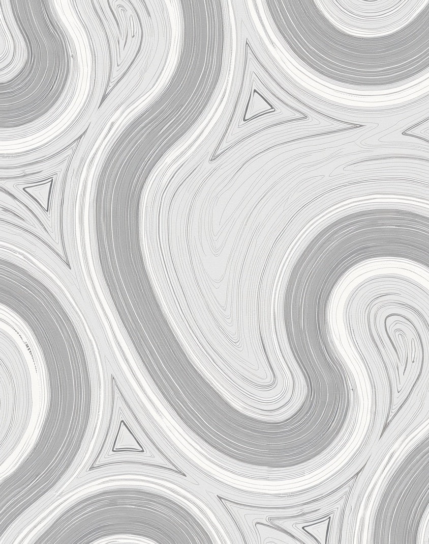 Monochromatic Swirl Pattern Rug