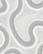 Monochromatic Swirl Pattern Rug