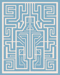 Labyrinth Geometric Pattern Rug