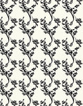 Elegant Black Floral Vine Rapport Rug