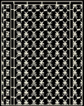 Abstract Starburst Patterned Textile Rug