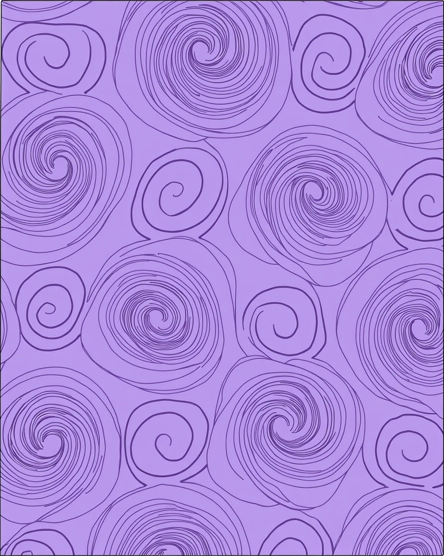 Purple Swirl Pattern Design Rug