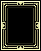 Geometric Regal Ornate Border Design Rug