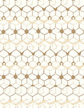 Natural Hexagon Floral Pattern Rug