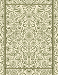 Art Nouveau Floral Swirl Design Rug