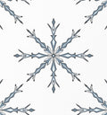 Chic Frosty Snowflake Medallion Rug